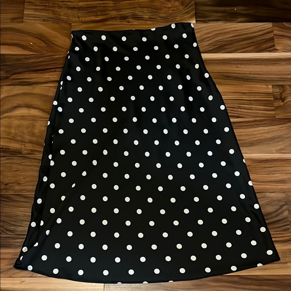 Polka Dot Black and White Skirt